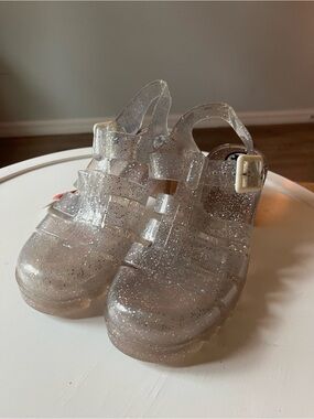 JuJu Glitter Jelly Heeled Sandals